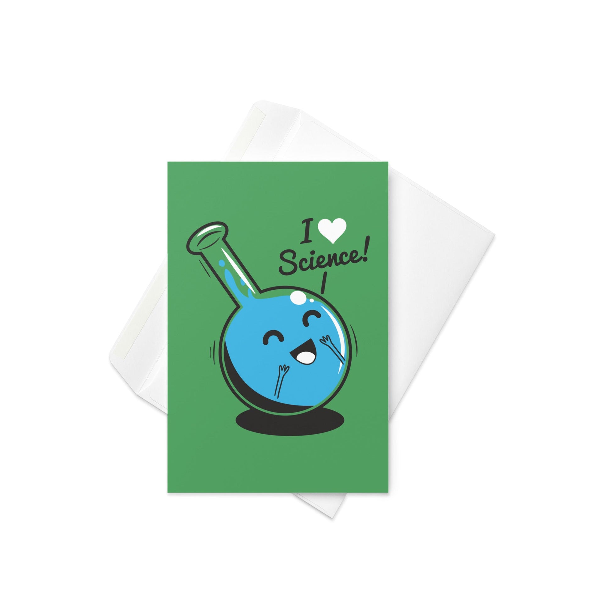 I Heart Science Greeting Card