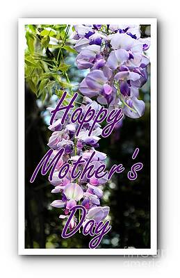 Purple Flowering Tree Mother's Day Greeting Print