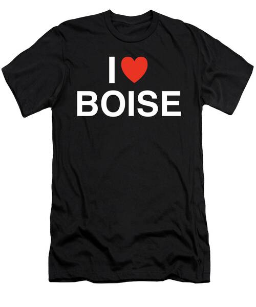 I Love Boise Text Design T-Shirt
