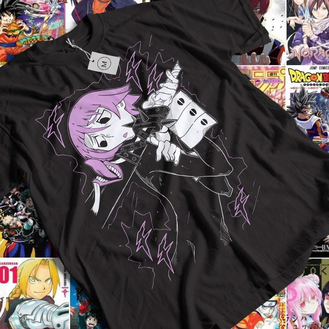 Soul Eater Crona Fan Made Anime Manga Atsushi Ohkubo Shinigami Jersey Short Sleeve Tee (1)