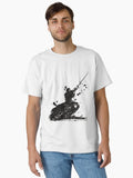 Samurai makes a sword strike Classic T-Shirt