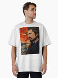 Samurai’s Journey: Ukiyo-e Masterpieces of Courage and Honor Oversized T-Shirt