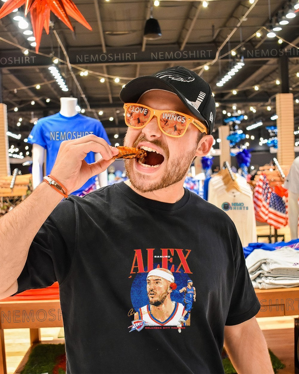 Alex Caruso Oklahoma City Thunder player collage graphic shirt