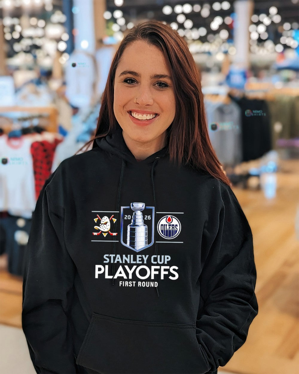 Anaheim Ducks vs Edmonton Oilers 2026 Stanley Cup Playoffs first round matchup shirt
