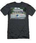 Lake Cresent Lodge With Sunbathers On The Beach T-Shirt