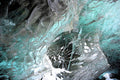 Layered Walls Of Ice In The Ice Cave In Iceland Print