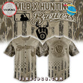 Milwaukee Brewers x Hunting Design Baseball Jersey