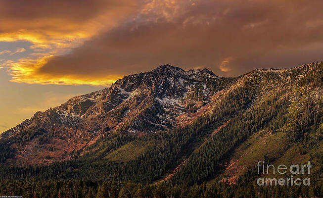 Mount Tallac Golden Hour Print