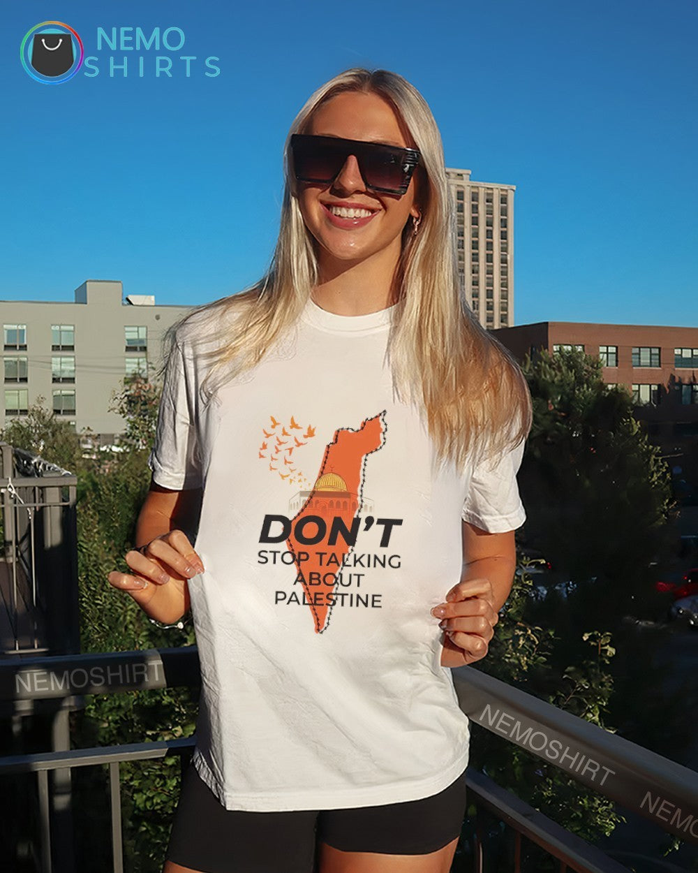 Don’t stop talking about Palestine stand with Palestine shirt