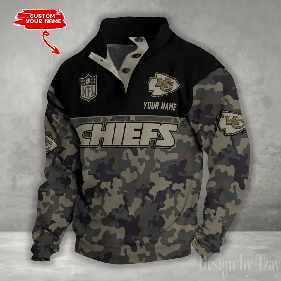SPECIAL  IN 2025 – Kansas City Chiefs Double Stand Collar Sport Hoodies