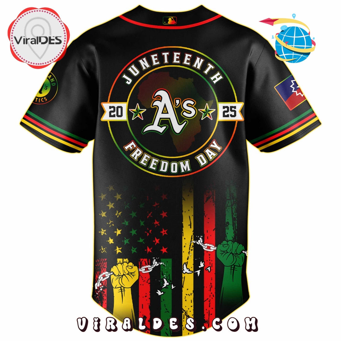 Oakland Athletics x 2025 Juneteenth Day Jersey