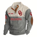 Oklahoma Football EST 1895 Stand Up Collar Sweatshirt