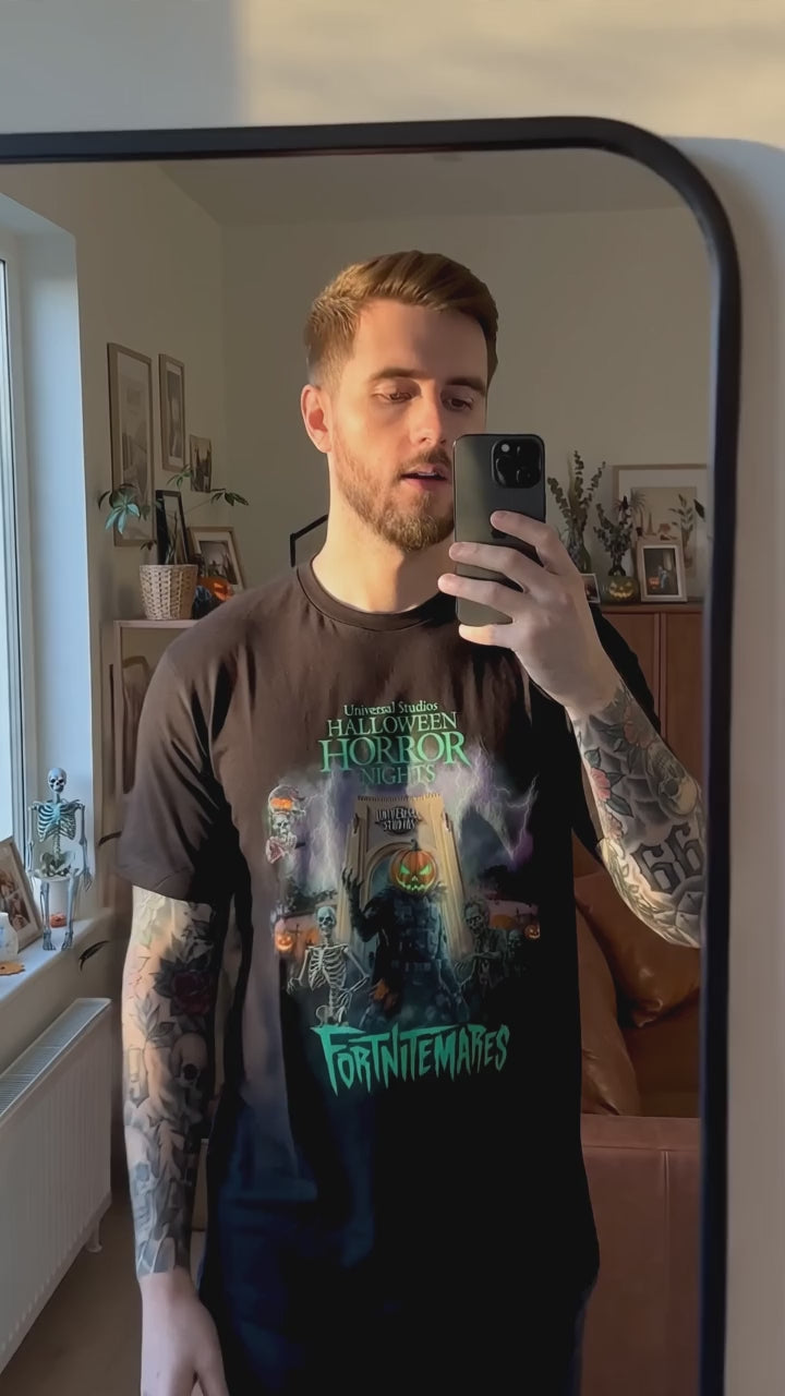 Halloween Horror Nights 2026 Glow in the Dark Fortnitemares Unisex T Shirt Unisex T-shirt, Sweatshirt, Hoodie, Long Sleeve Tee