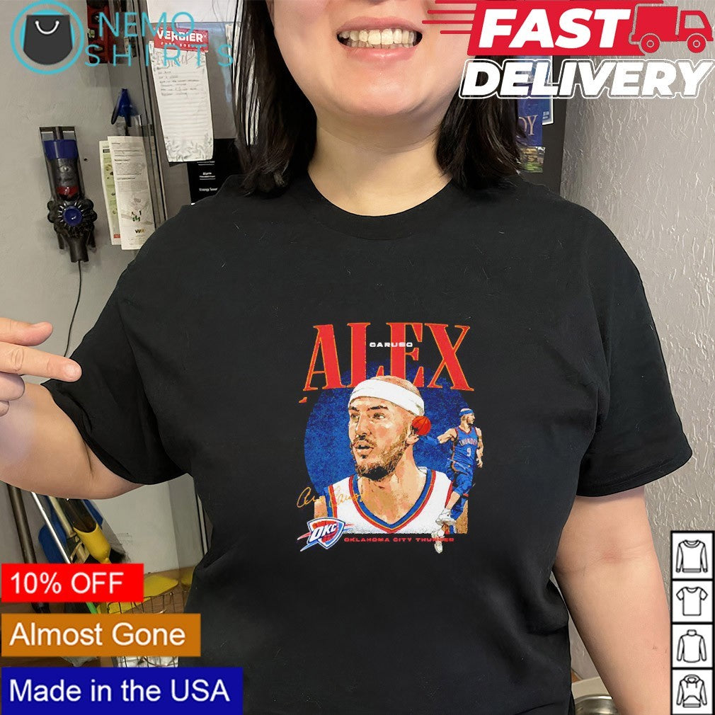 Alex Caruso Oklahoma City Thunder player collage graphic shirt