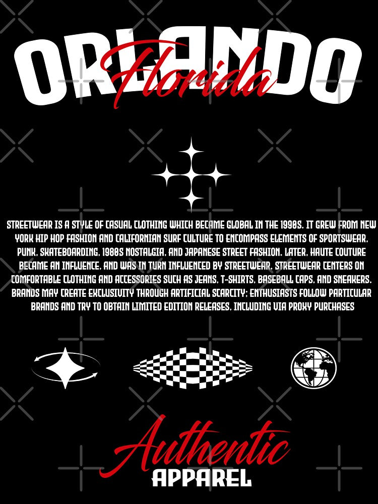 Orlando Florida Streetwear by NF Designs Studio DTF