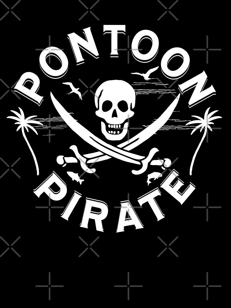 Pontoon Boat Funny Pontoon Pirate by Krysanthe