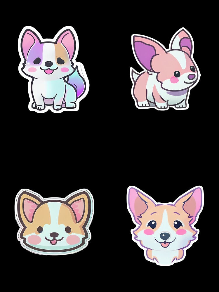Corgi Sticker Pack by MidJourneymen