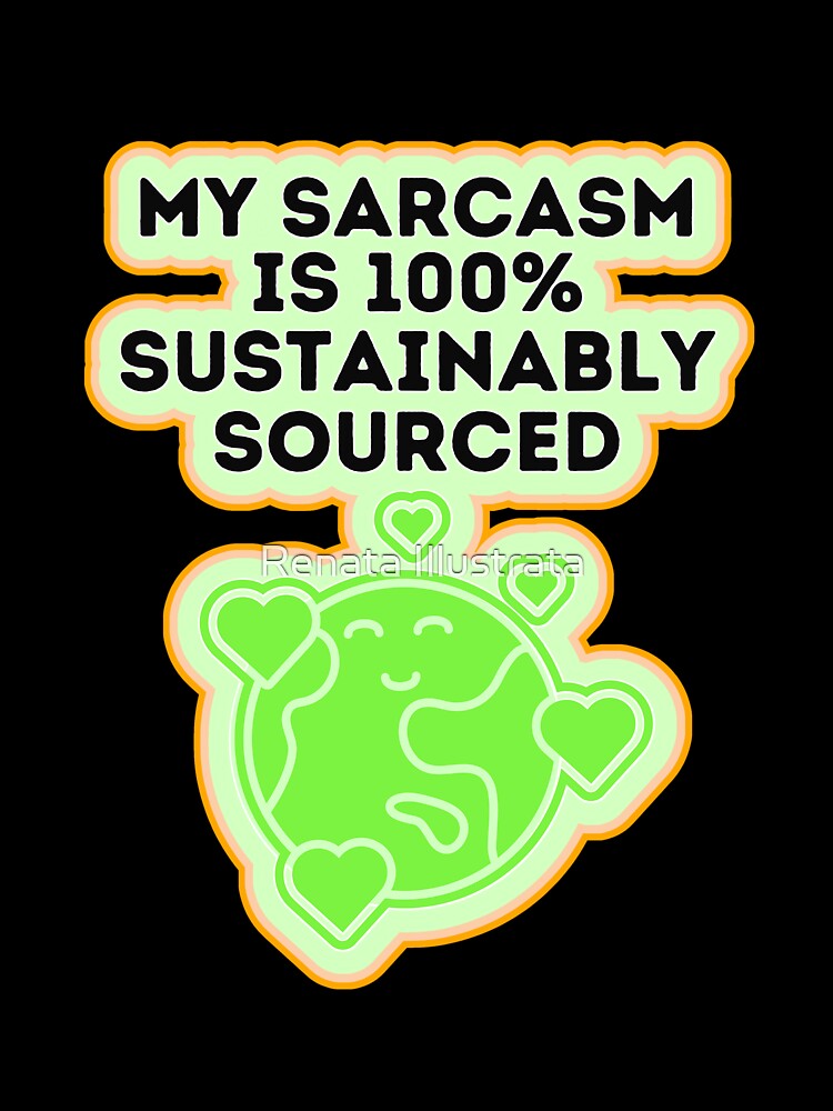 Awesome Sarcasm 70s Style Sarcastic Person by Renata Illustrata