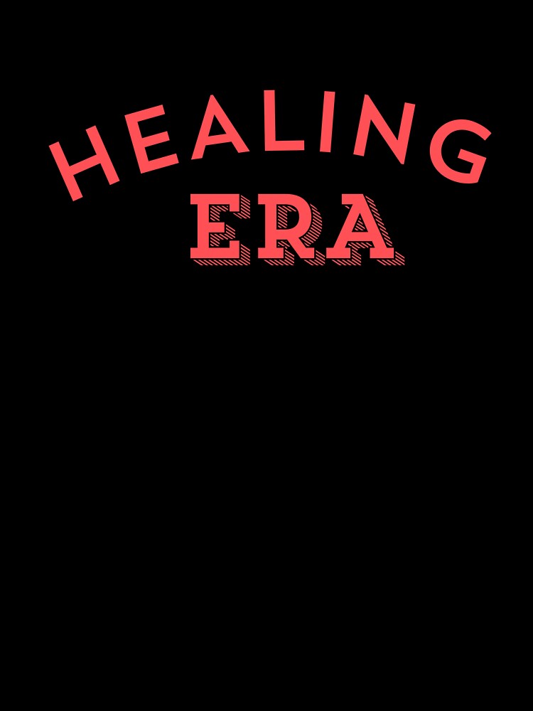 Healing Era Minimal Typography T‑Shirt | Aesthetic Self Growth Quote | Gen Z Mental Health Tee by SHAFAY-RANA