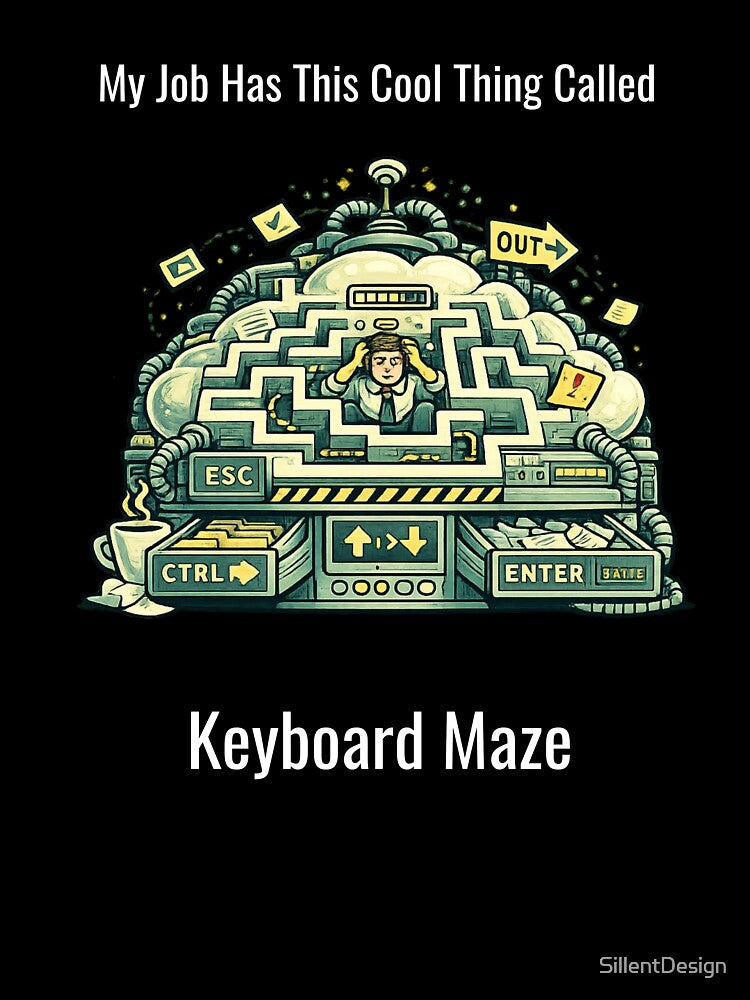 My Job Has This Cool Thing Called Keyboard Maze – Funny Office Humor Design by SillentDesign