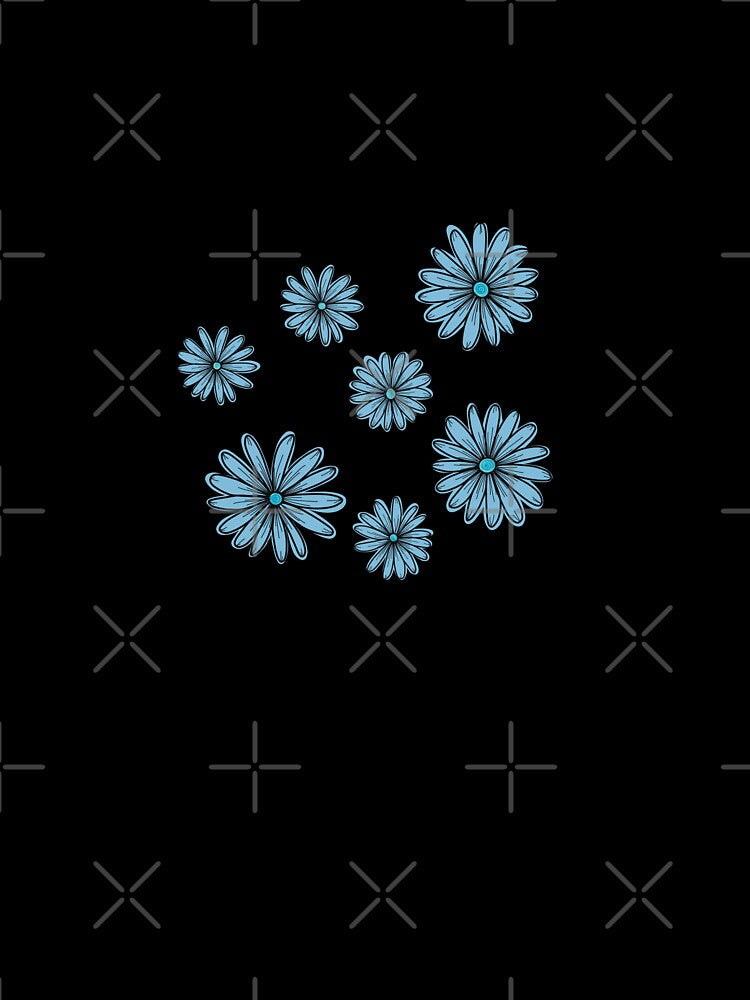 Y2K Electric blue daisy flowers sticker by Aesthetica-1