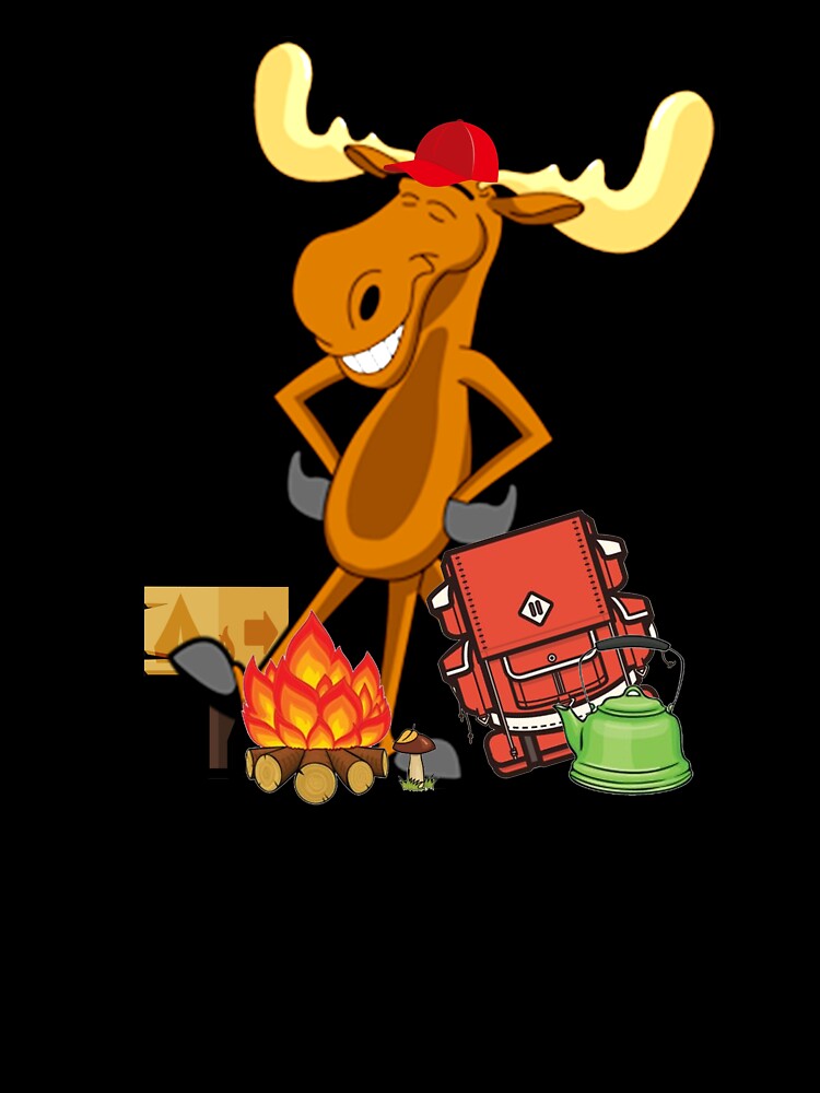 Sports Cool Moose Hiker and Cairn T-shirt by chihai