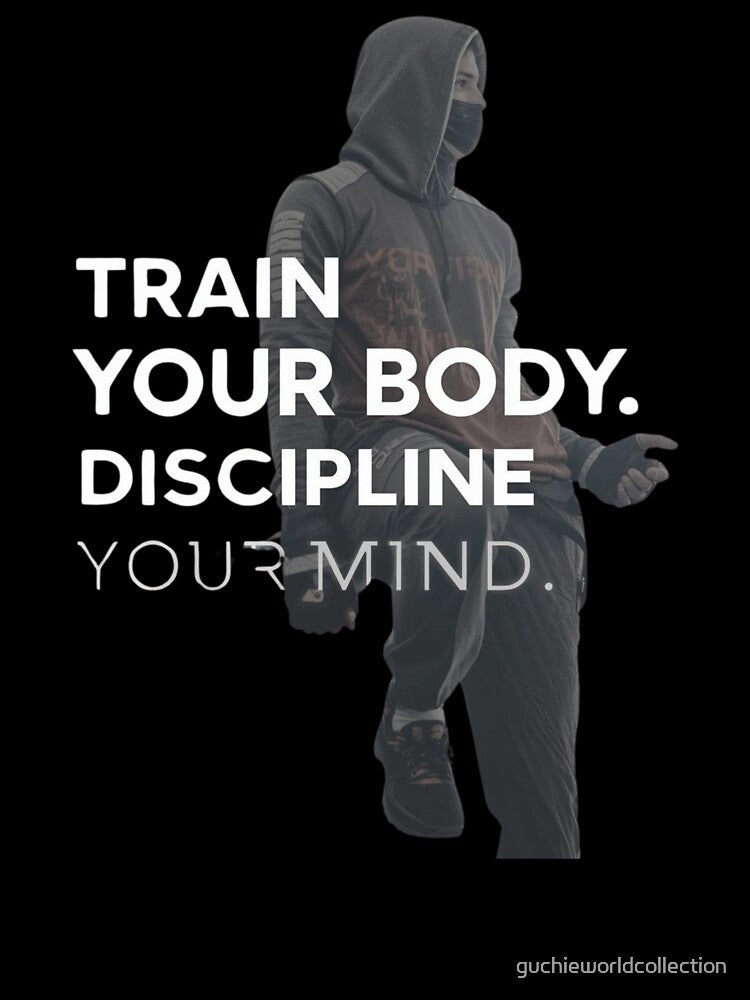 Train Your Body Discipline Your Mind Shirt | Motivational Fitness Apparel by guchieworld21