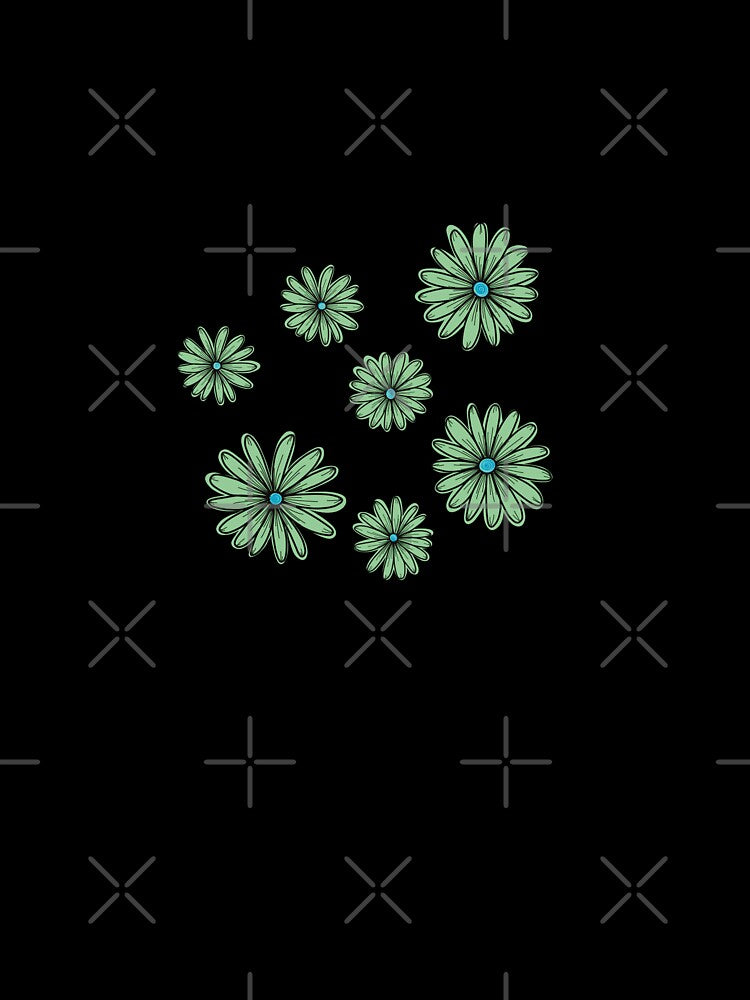 Copy of Y2K electric green daisy flowers sticker- cyberpunk flowers by Aesthetica-1