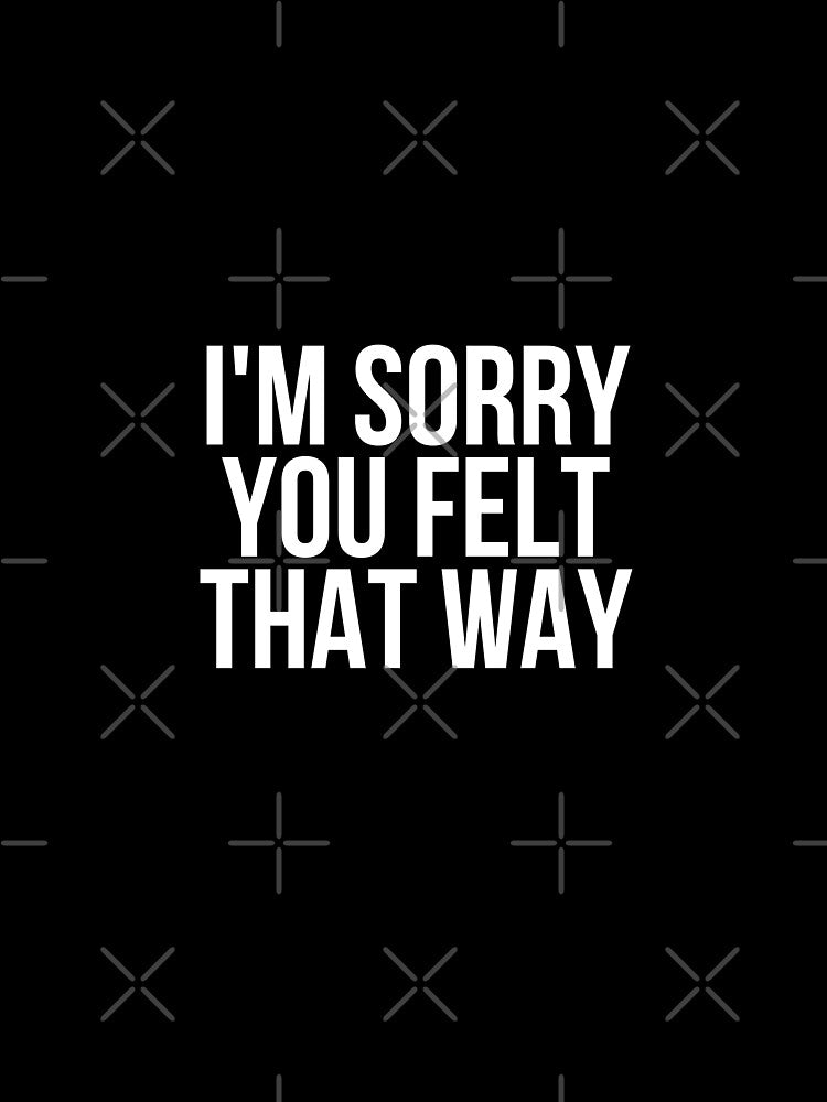 I'm Sorry You Felt That Way by BigMovesHustler