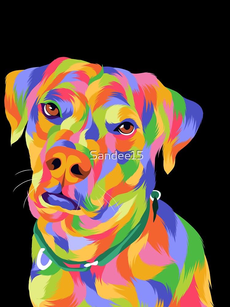 Dog Pop Art Illustration by Sandee15