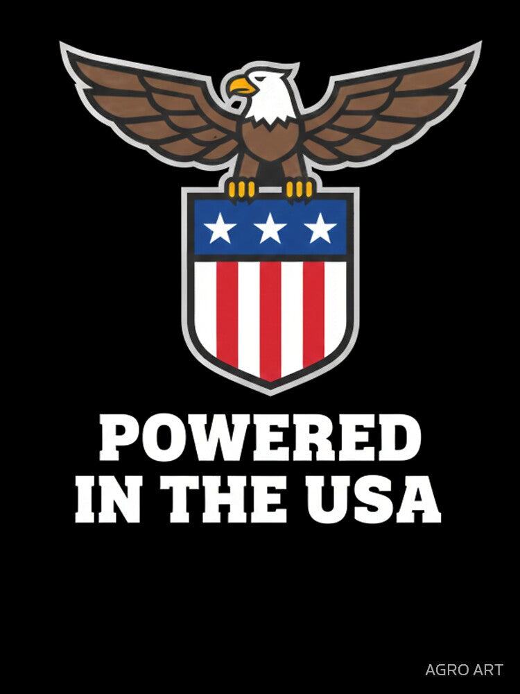 American Electrician T-Shirt |  Powered In The USA by AGRO ART