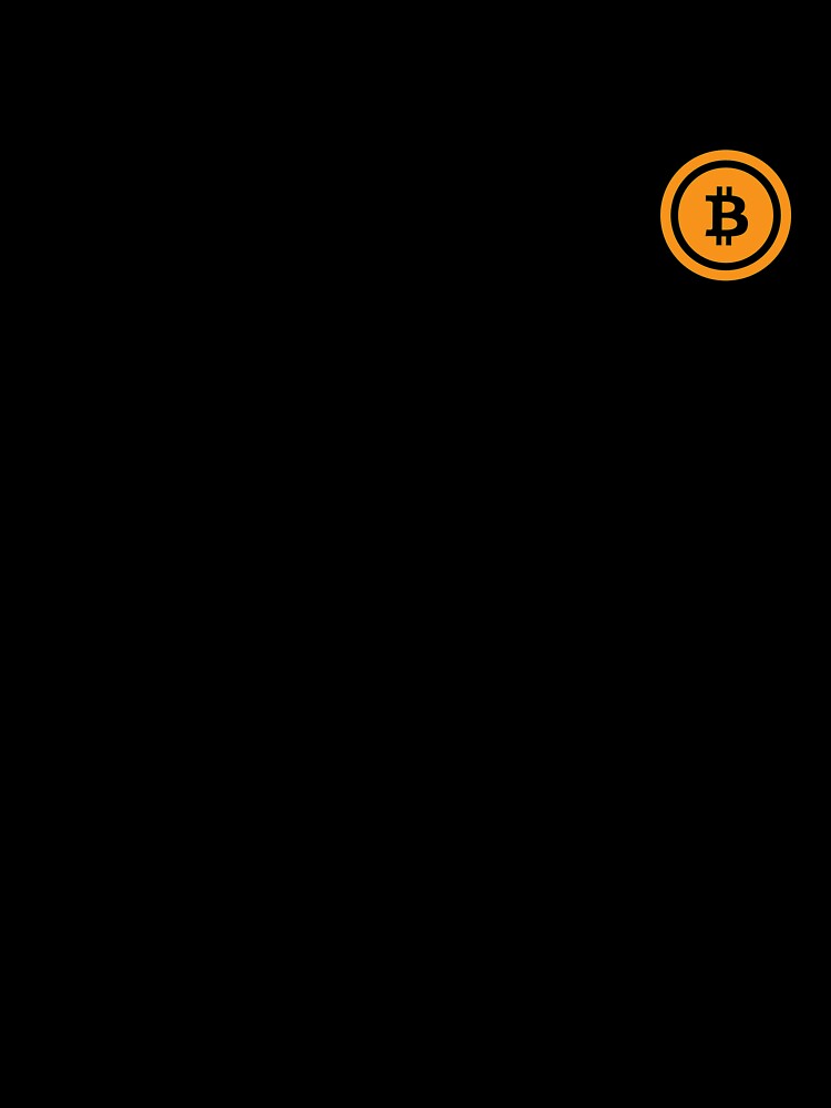 Bitcoin Cryptocurrency Pocket Patch T-Shirt for Men and Women by AllStarMerch