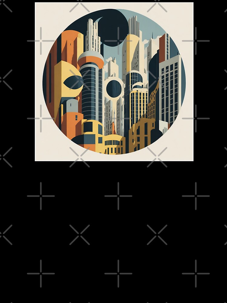 Circular futuristic city | geometric buildings by Phoenix-Textile