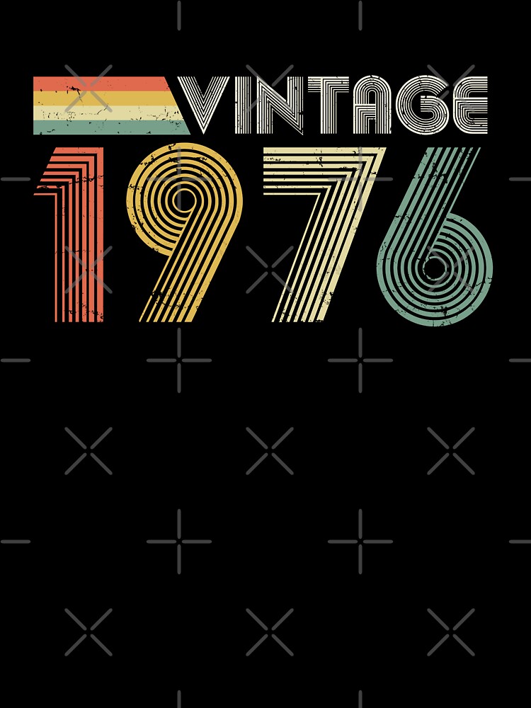 Vintage 1976, 50th Birthday Gift (Distressed Design) by RicardoTito