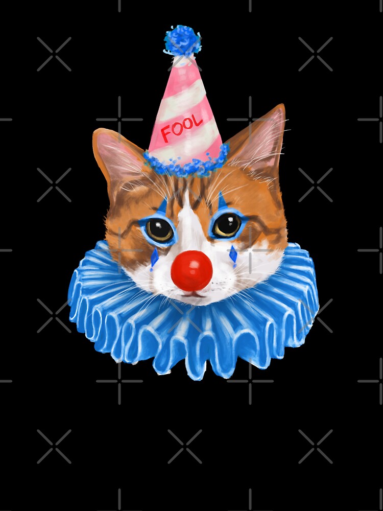 Silly Clown Cat by Cassie Duff