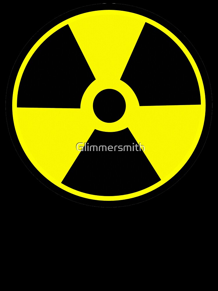 Radioactive symbol Atomic radioactivity science geek gifts by Glimmersmith