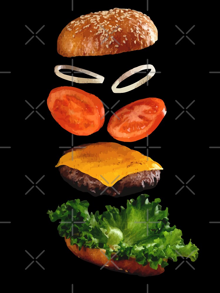 Deconstructed Burger by CyberYogi