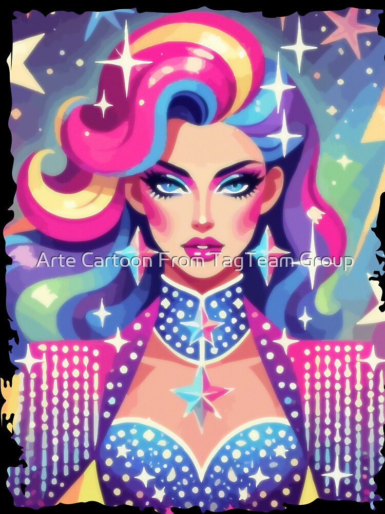 Stunning Vibrant Face Paint by Arte Cartoon From TagTeam Group