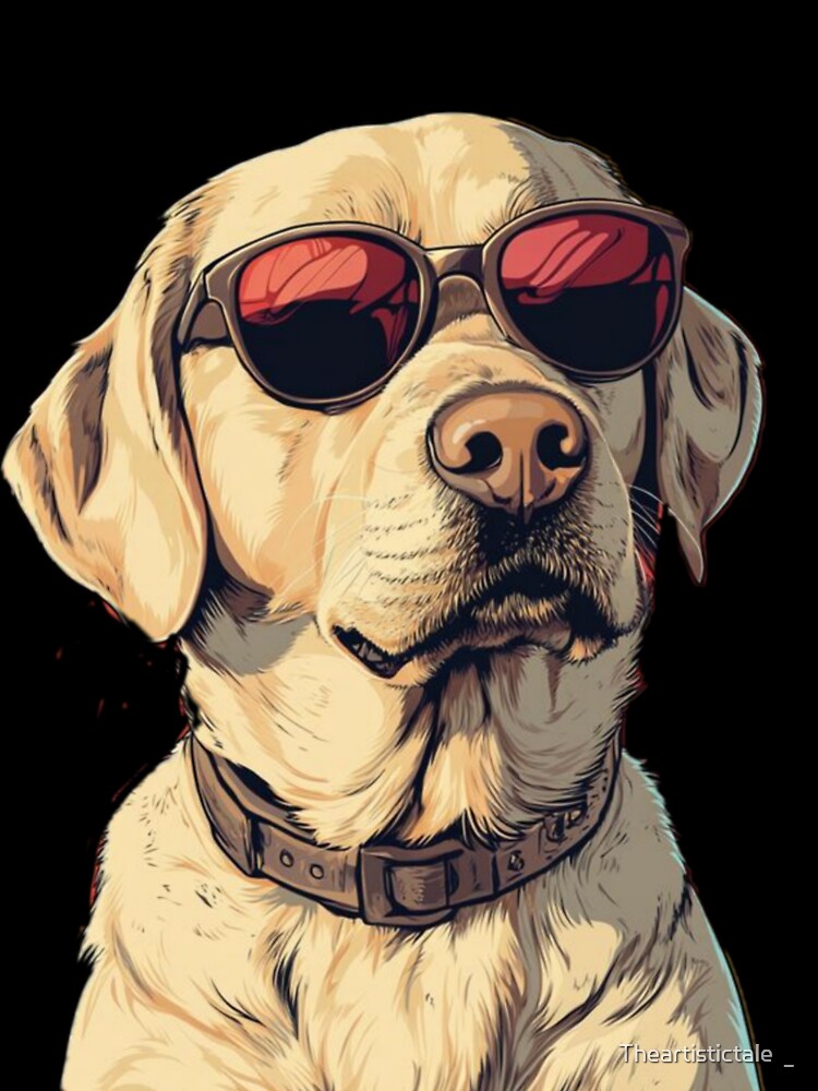 Too Cool for Fetch - Labrador Art by Theartistictale  _