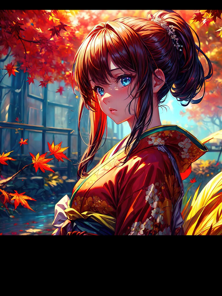 Copy of Anime girl in kimono in Chinese temples art by TheArtistOf2022