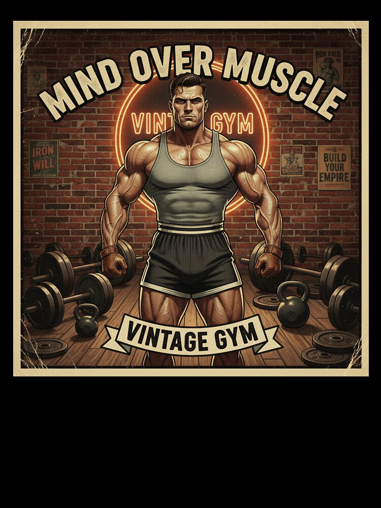 Mind Over Muscle. Vintage Gym. by MaciejErdon