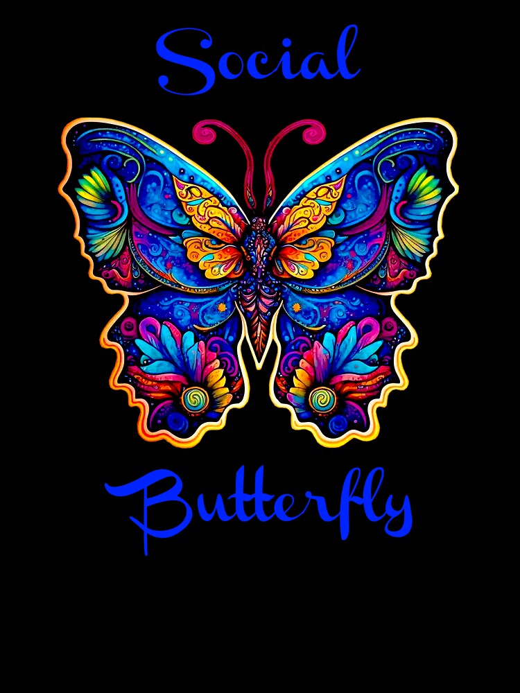 Colorful extrovert Social Butterfly by Atteestude