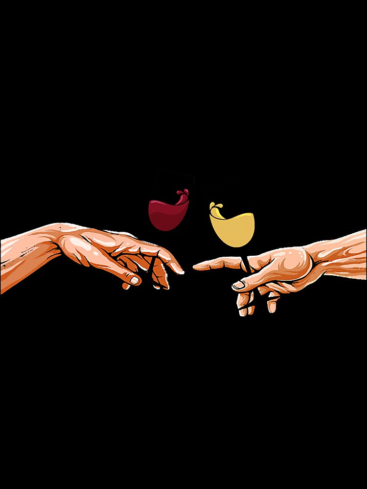 The Creation Of Adam's Hands With Red by NeverLoseSF