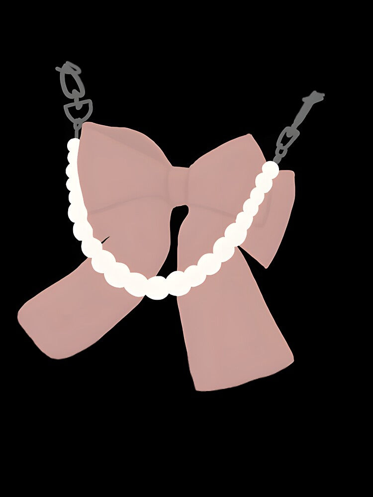 Pearl Chain Ribbon Bag by debbieeileenrzp