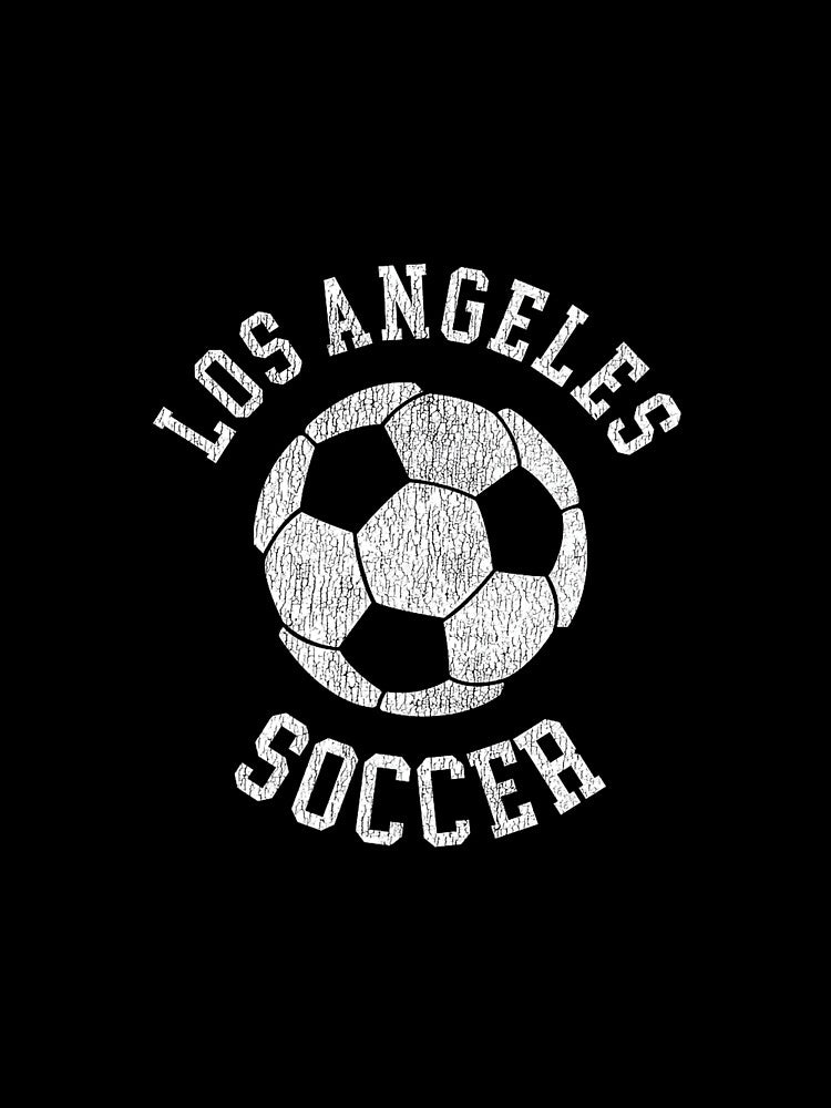 Los Angeles Soccer Retro Distressed 90's Vintage Premium by MollyLYork