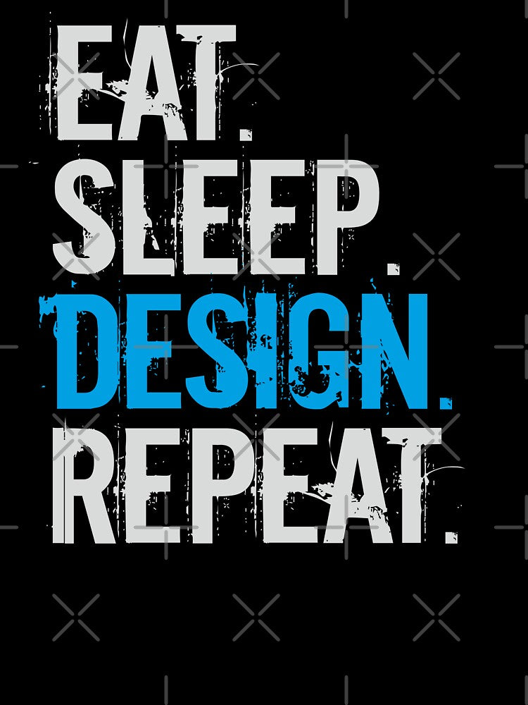 Graphic Designer Funny Eat Sleep Design Repeat Graphic Designer by alenaz