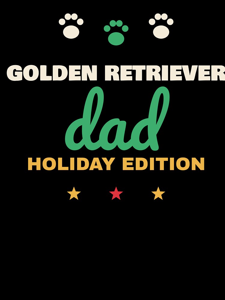 Golden Retriever Dad Holiday Edition Christmas Shirt by The Spare Mitten