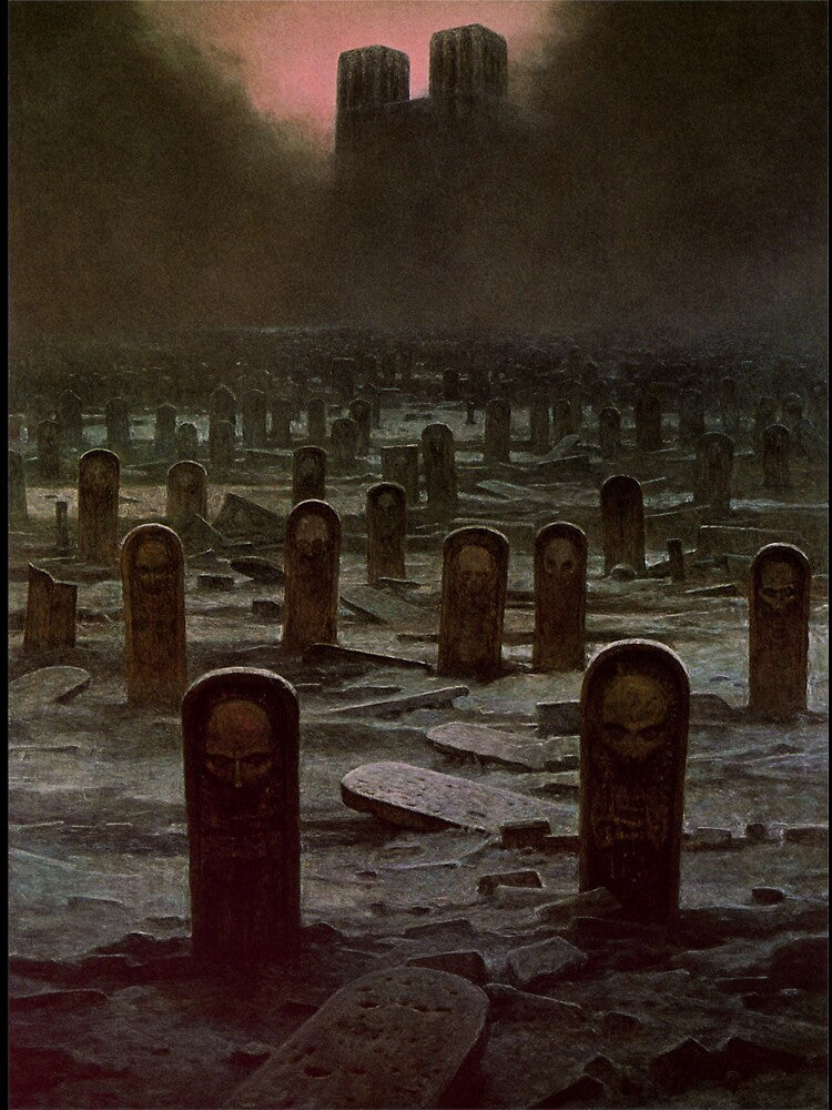 Untitled (Graveyard), by Zdzisław Beksiński by JustContemplate