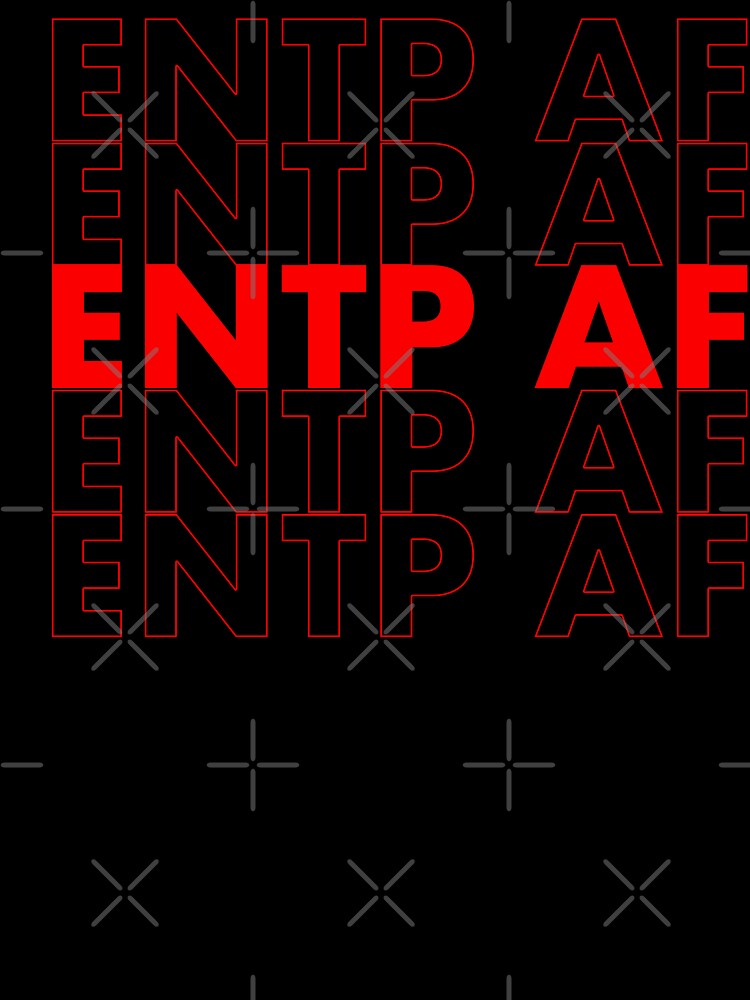 ENTP AF Red Personality MBTI Funny Shirt by FanaticTee