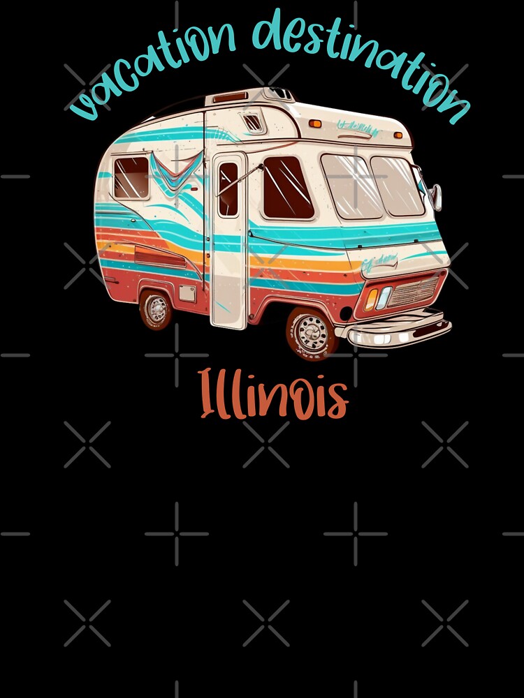Vacation Destination Illinois T-Shirt by MarqisStudio